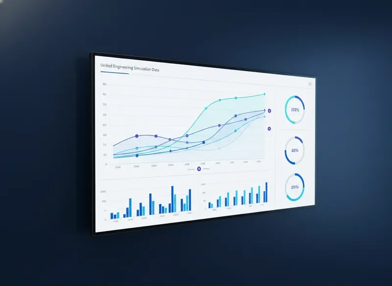 d3VIEW unified analytics dashboard showing clear simulation comparisons